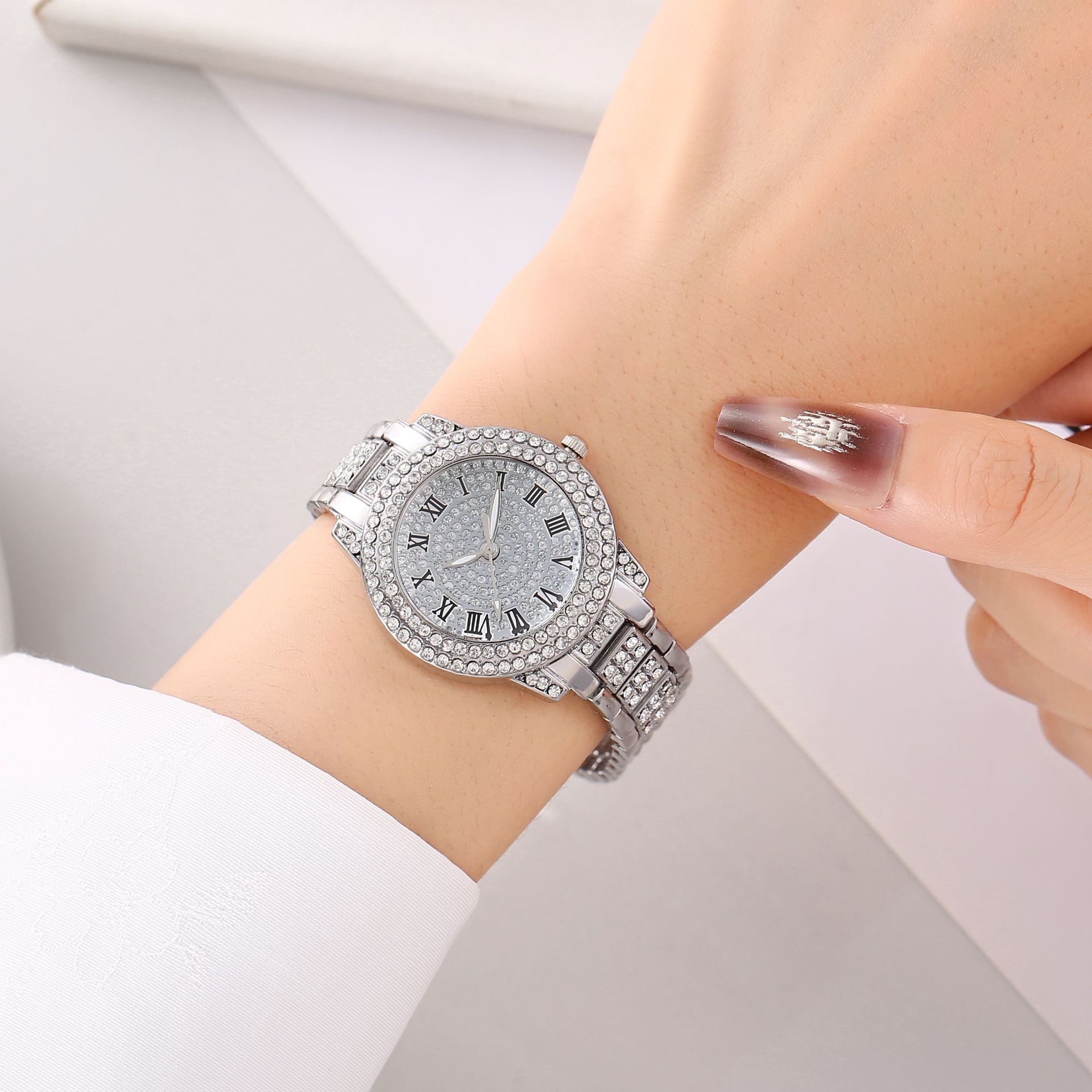 New starry sky women's diamond-encrusted quartz watch