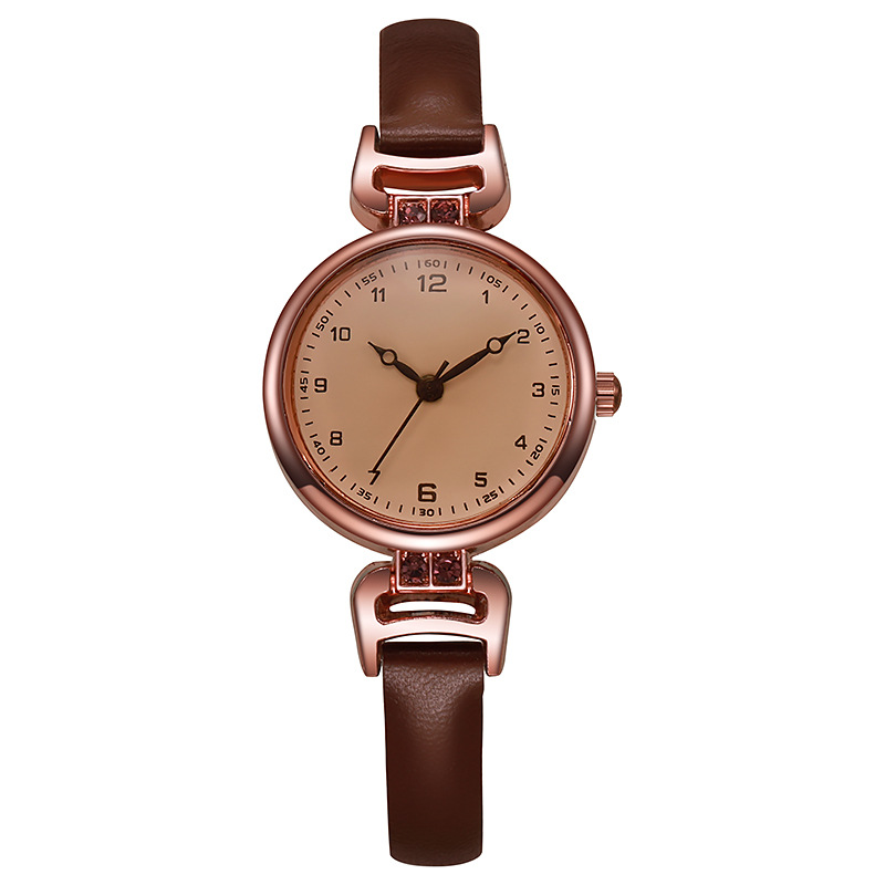 Women's watch, niche, high-end, small, student-friendly, small dial, simple, retro, and sophisticated.